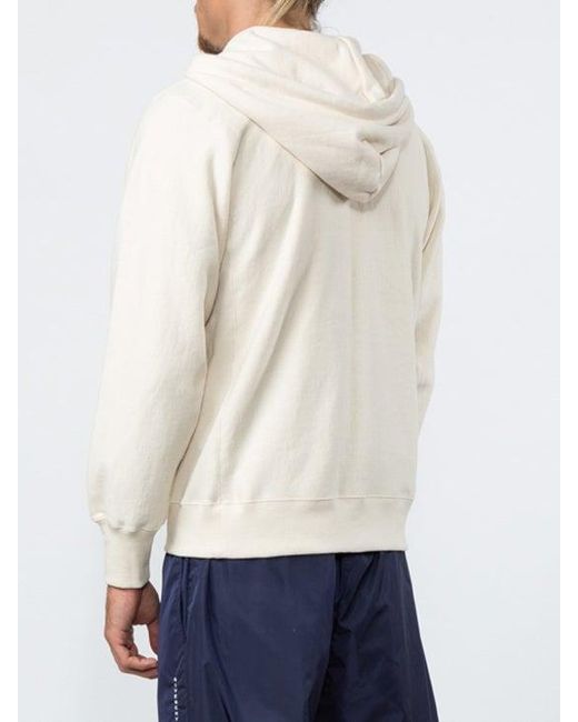 The Row Cream Zipped Hoodie in White for Men - Lyst