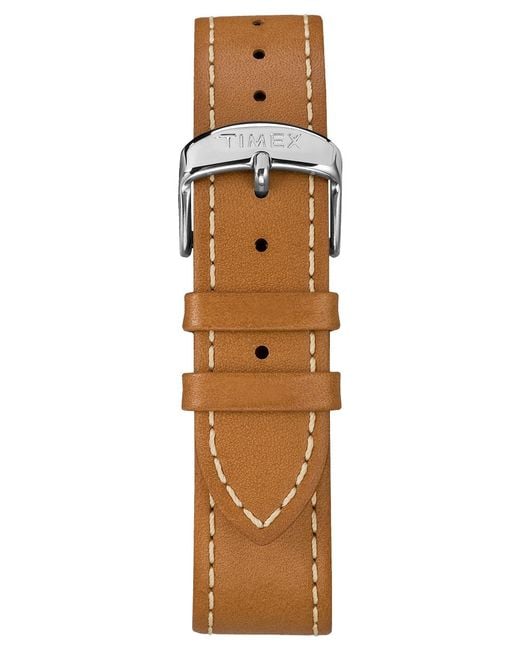 timex weekender leather strap