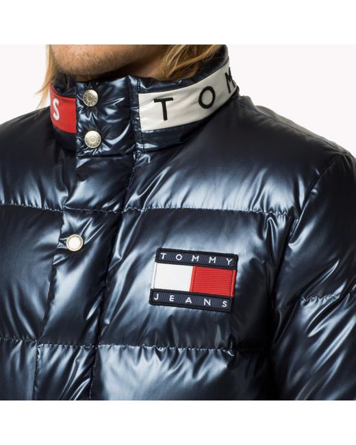 Tommy hilfiger Metallic Down Puffer Jacket in Multicolour for Men | Lyst