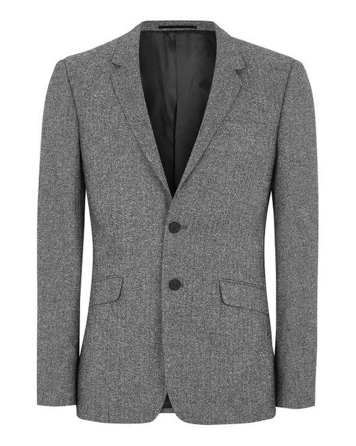 Lyst - Topman Gray Salt And Pepper Ultra Skinny Fit Suit Jacket in Gray ...