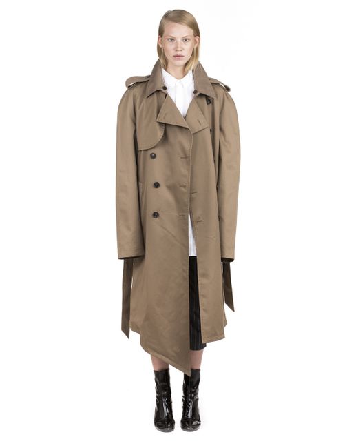 Y. project Beige Hooded Trench Coat in Natural for Men | Lyst
