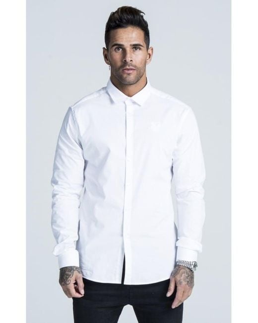 white siksilk t shirt