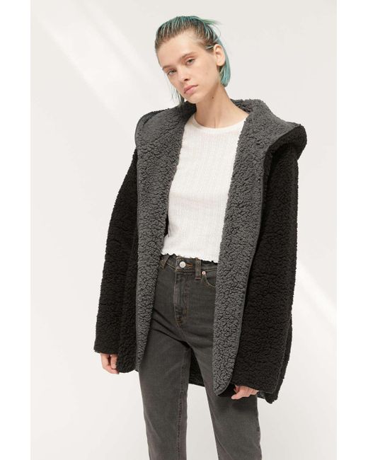 new look hooded teddy jacket