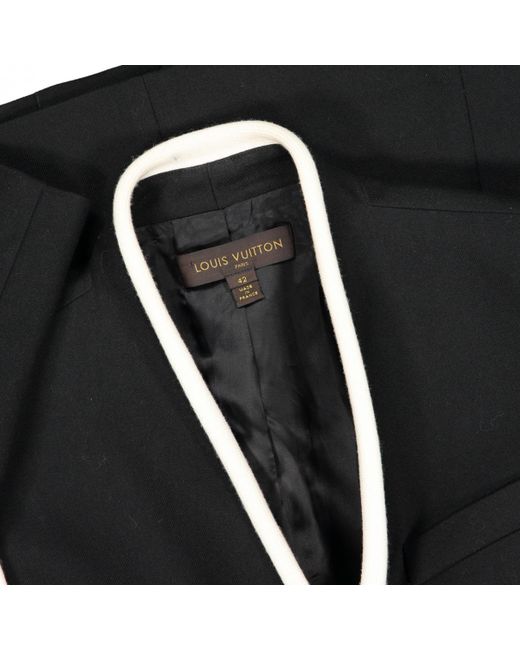 Lyst - Louis Vuitton Wool Jacket in Black