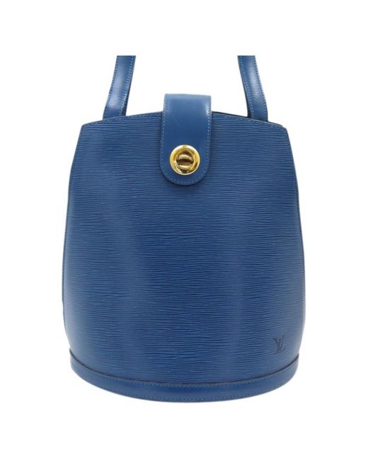 Louis Vuitton Cluny Blue Leather in Blue - Lyst