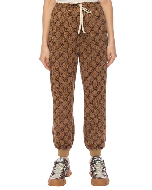 patterned jogging bottoms