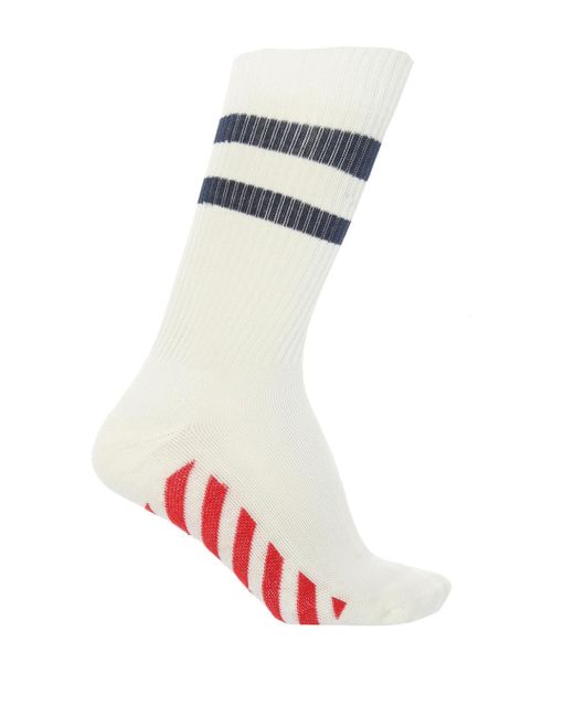 Lyst - Off-White c/o Virgil Abloh Embroidered Socks in White for Men