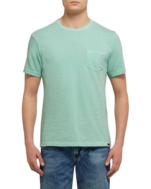 Faherty Brand Cotton T-shirt in Light Green (Green) for Men - Lyst