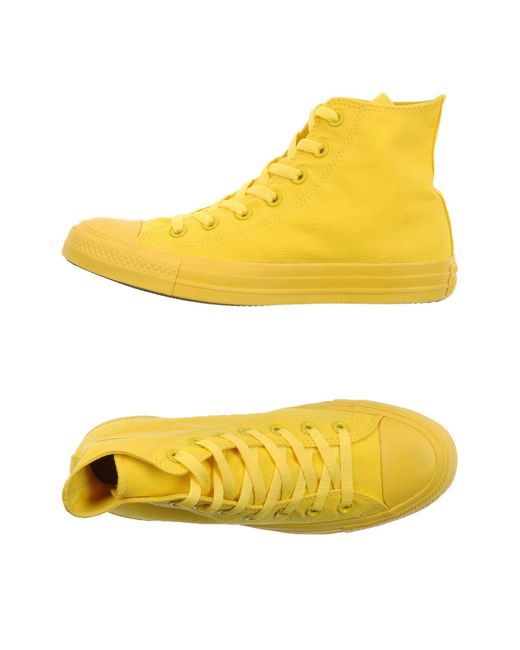 Lyst - Converse High-tops & Sneakers in Yellow - Save 42%