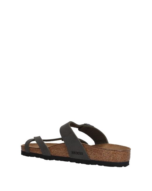 Birkenstock Toe Strap Sandal in Gray for Men | Lyst