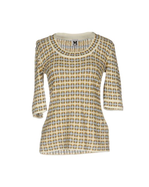 Lyst - M missoni Sweater in White