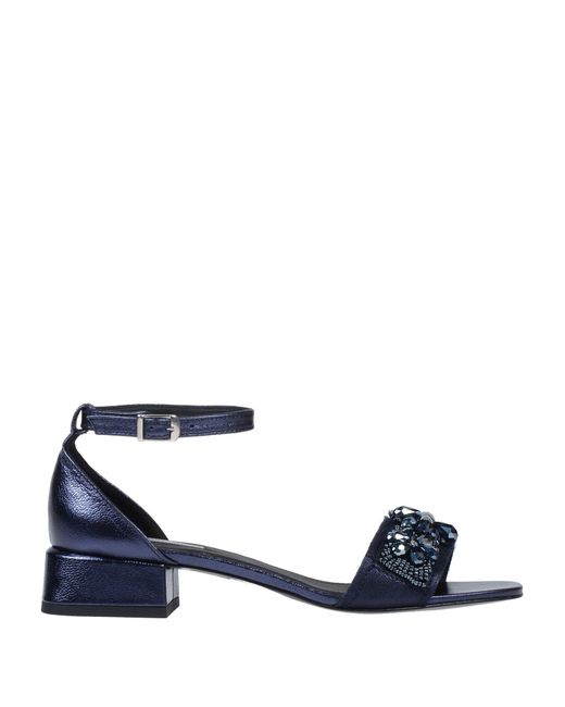  Tosca Blu Leather Sandals in Dark Blue Blue Lyst