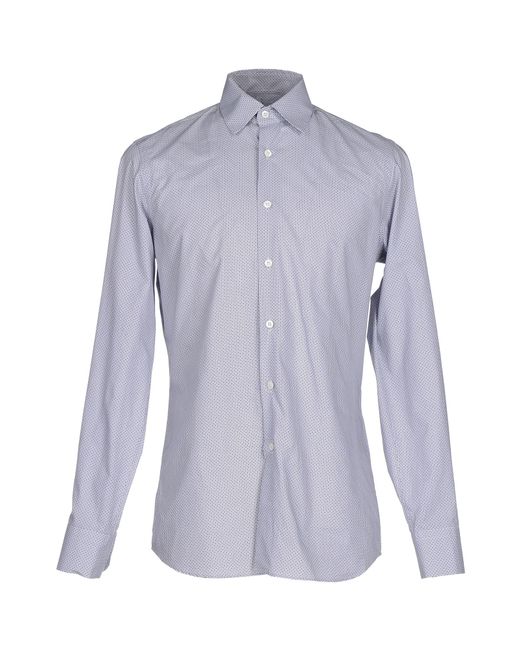 Prada Shirt in Gray for Men | Lyst