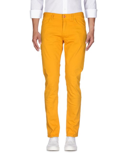 orange denim pants