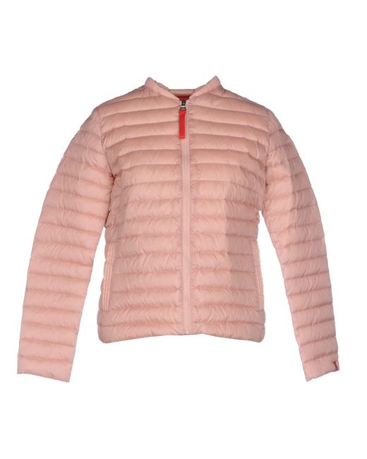 313 tre uno tre Down Jacket in Pink Lyst
