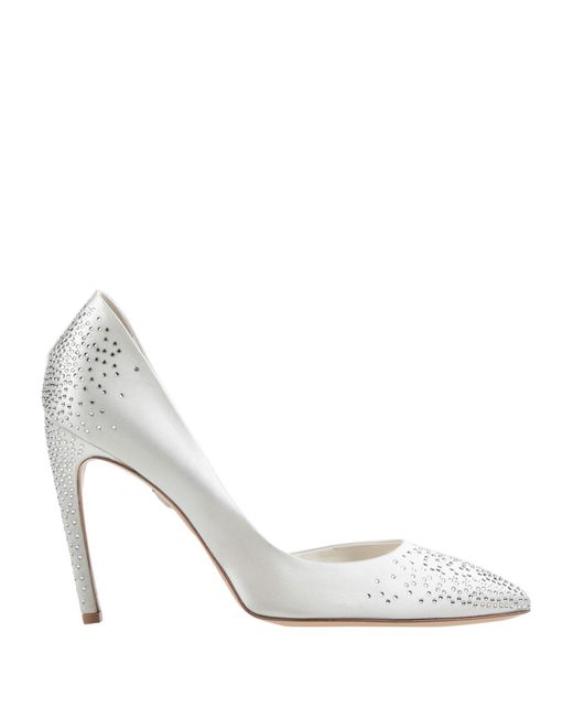 roger vivier white pump