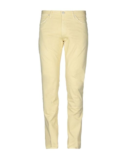 Pt05 Cotton Casual Pants in Light Yellow (Yellow) for Men Lyst