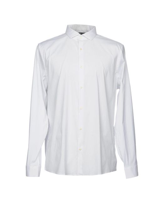 Michael Kors Cotton Shirt in White for Men - Lyst