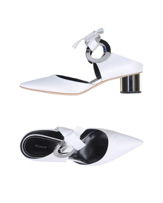 Proenza schouler Mules in White | Lyst