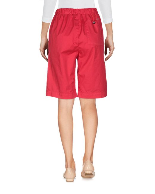 Lyst TRUE NYC Bermuda Shorts in Red