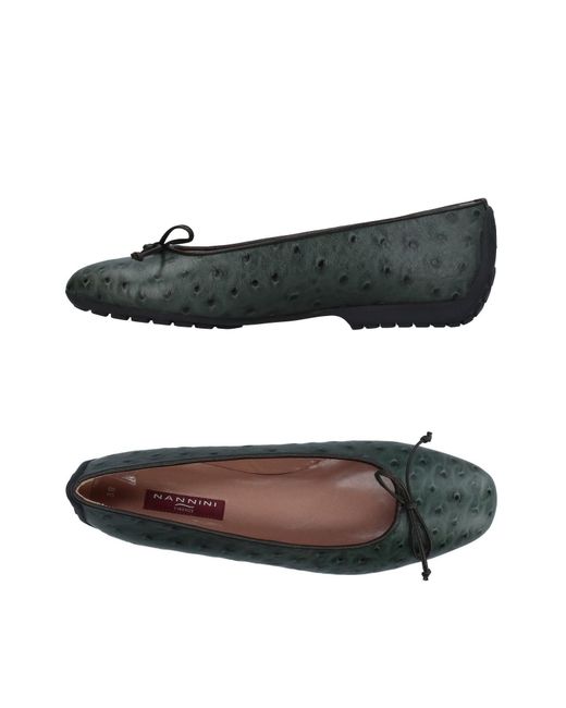 ballet flats with green soles