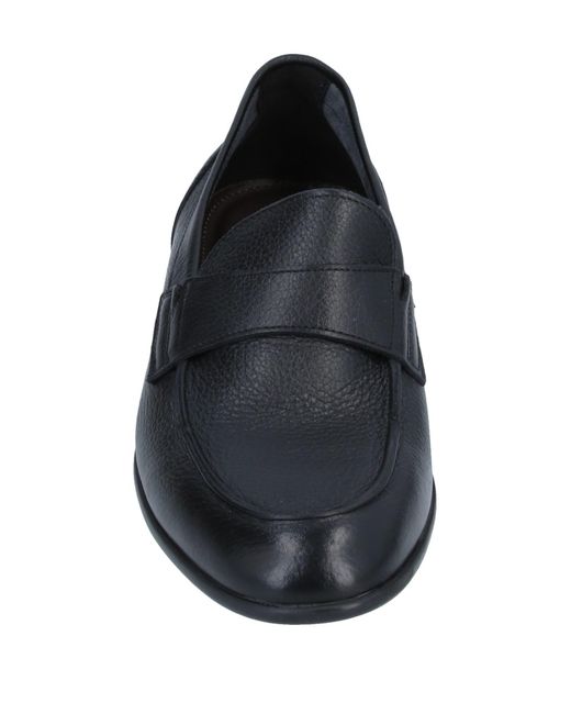 A.Testoni Leather Loafer in Black for Men - Lyst