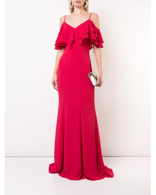 zac posen red dress
