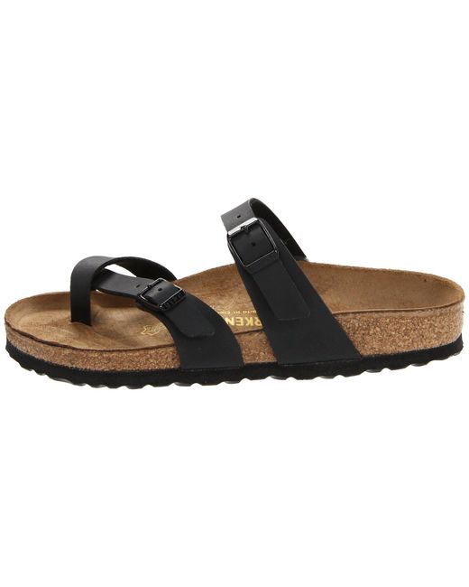 Lyst - Birkenstock Mayari (licorice Birko-flor(r)) Women's Sandals in Black - Save 22%