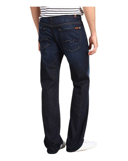 Lyst - 7 For All Mankind Austyn Relaxed Straight Leg In Los Angeles ...