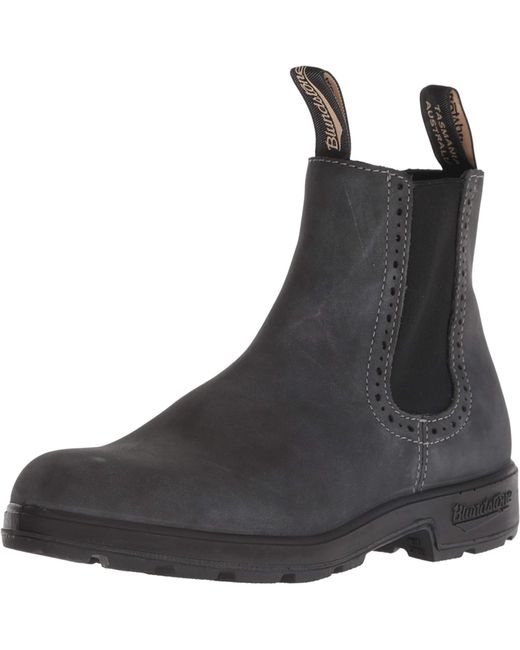 blundstones black leather