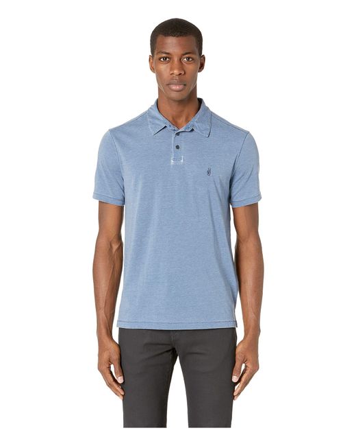 Download Lyst - John Varvatos Anton Short Sleeve Burnout Polo With ...