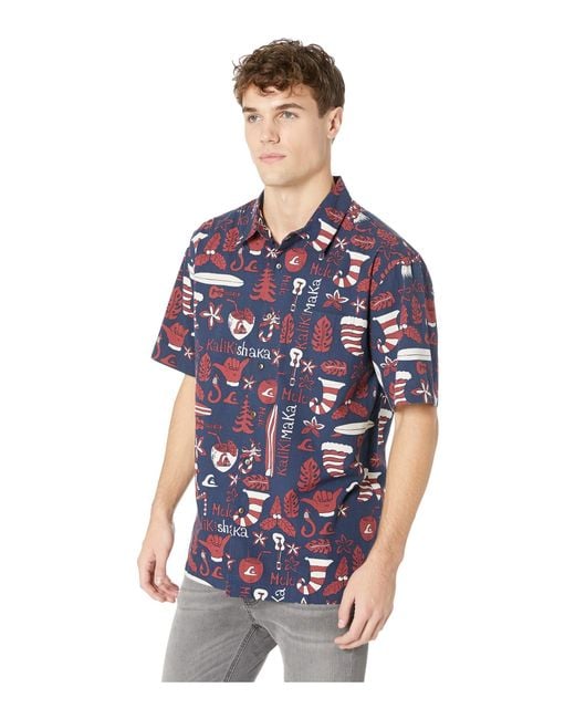 Lyst Quiksilver  Mele Kalilimaka Short Sleeve Christmas  