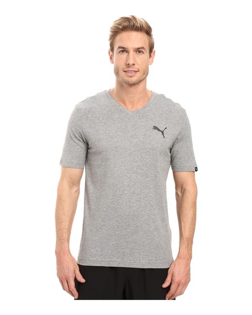 Shirt Iconic Neck TeeBlackMen's Lyst T For Men V Puma WEIYD9H2