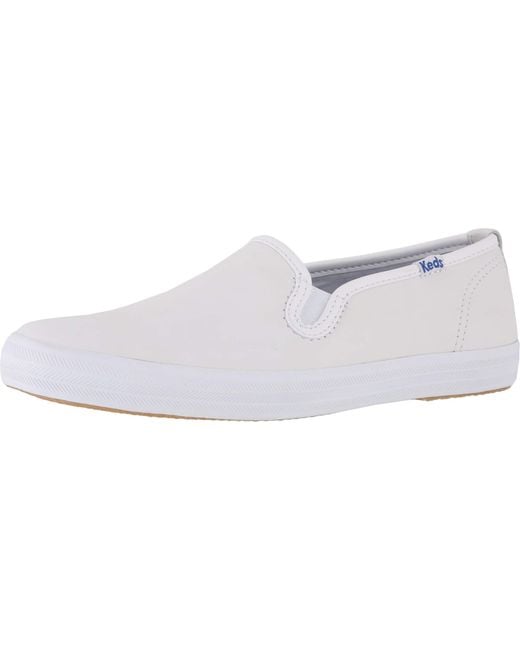 Keds Champion-leather Slip-on in White - Lyst