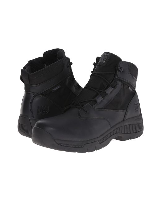 timberland side zip work boots