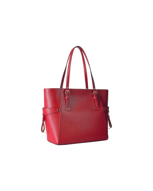 michael kors voyager tote red