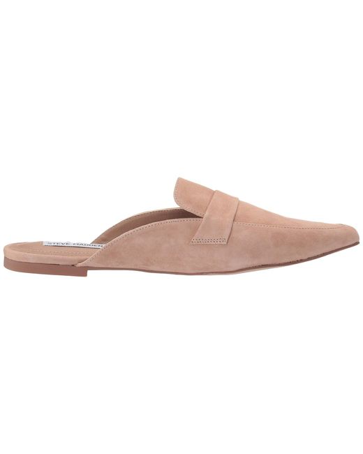 steve madden tan suede mules