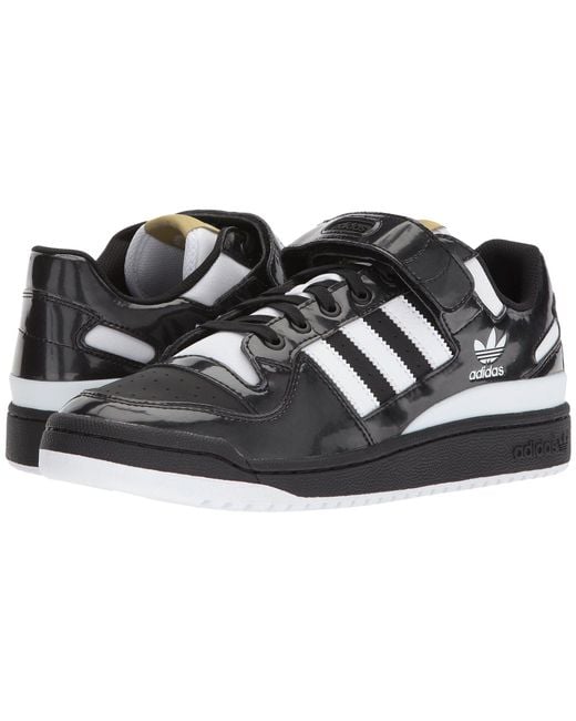lyst adidas originali forum al nero per gli uomini lyst adidas originali forum al nero per gli uomini