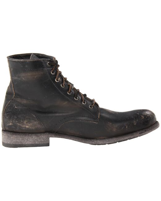 frye tyler lace up black