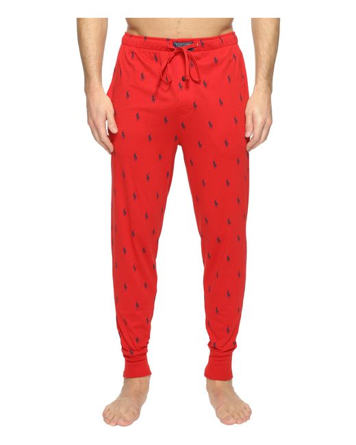 ralph lauren all over print joggers