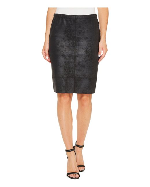 Lyst - Karen Kane Stretch Faux Leather Skirt in Black - Save 30%