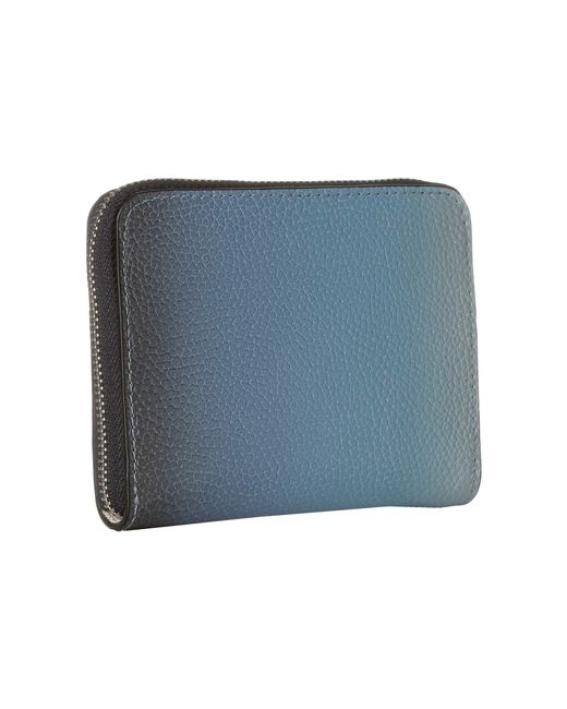 Lyst - COACH Ombre Small Zip Around (blue Multicolor/silver) Wallet Handbags in Blue