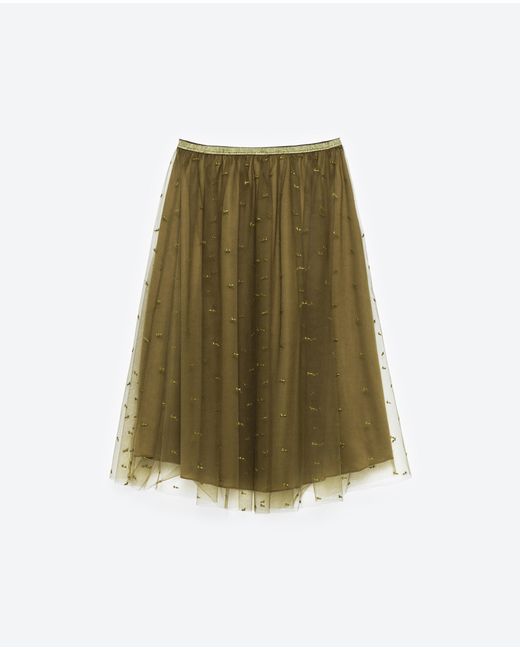 Green Tulle Skirt 86