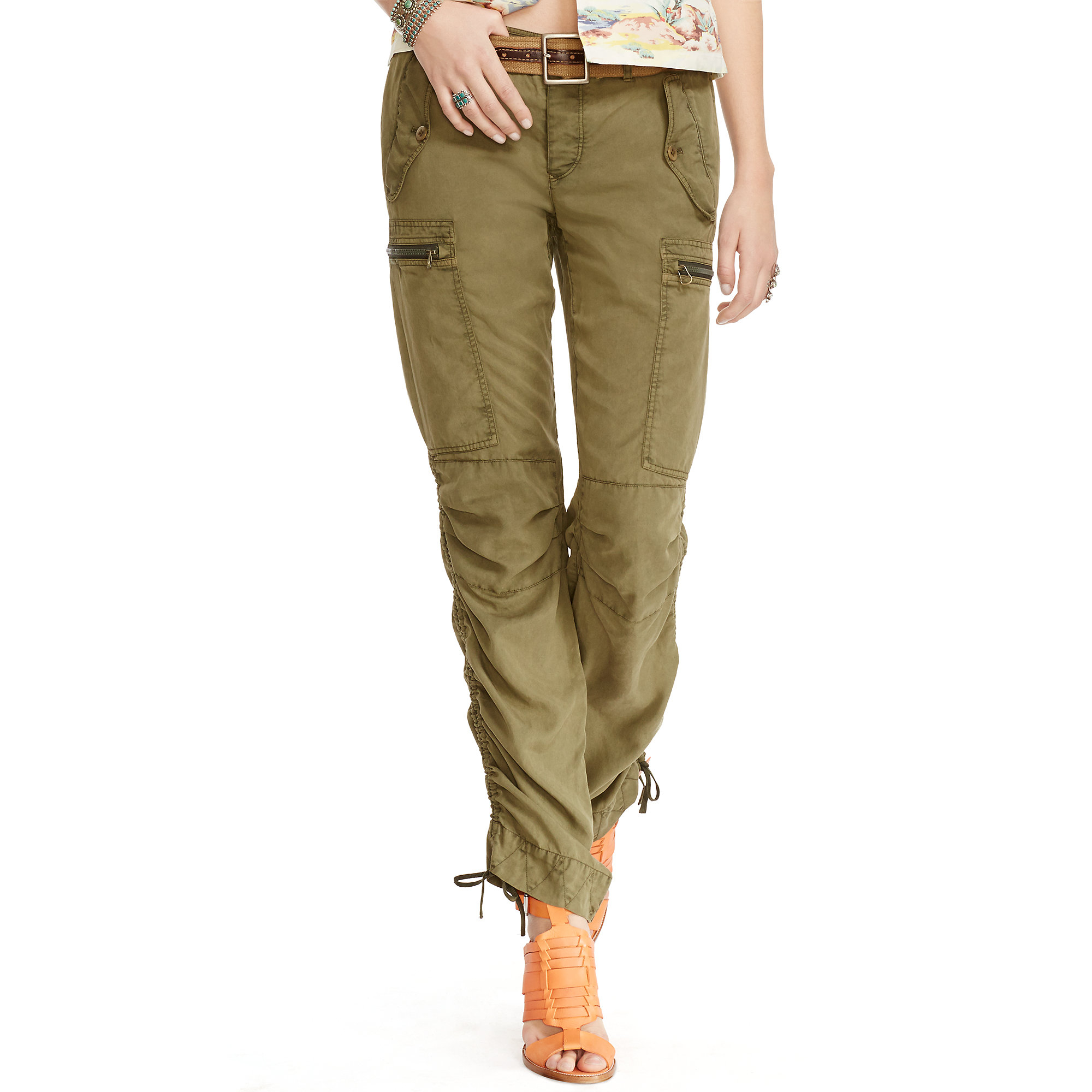 Lyst - Polo Ralph Lauren Drapey Cargo Pant in Green