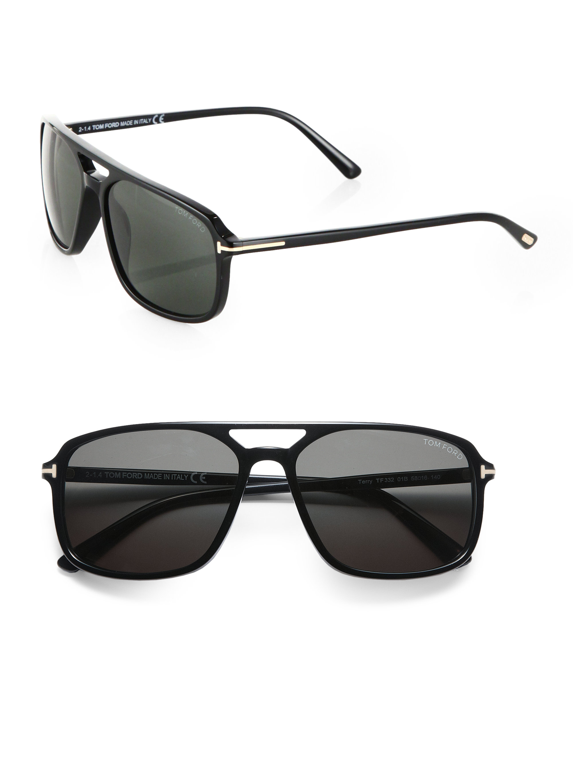 Tom Ford Flynn 58mm Acetate Sunglasses in Black for Men Lyst