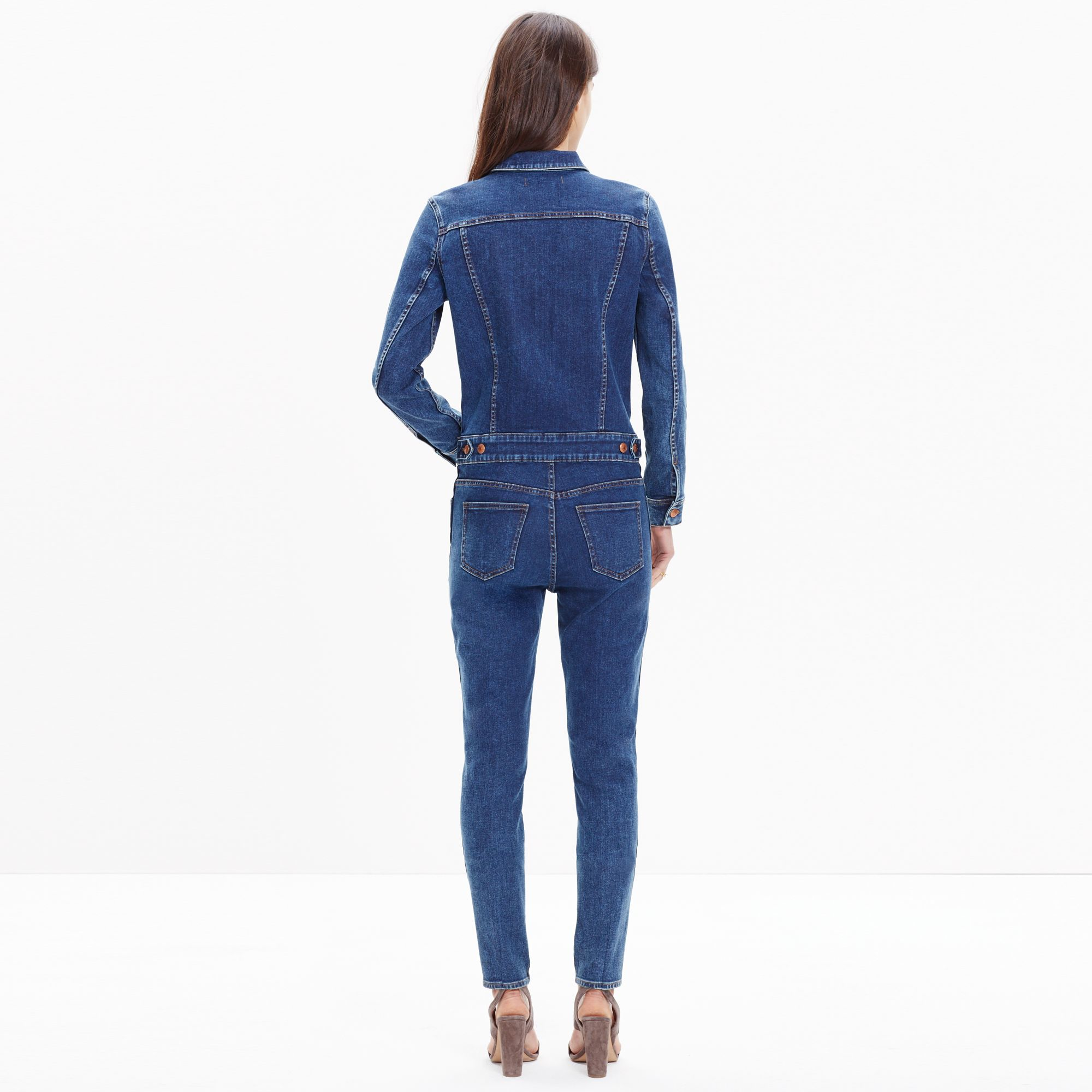 madewell denim jumpsuit