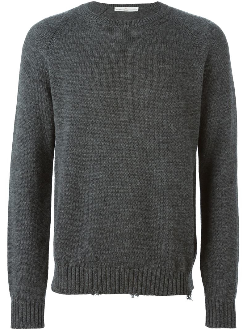Lyst - Golden Goose Deluxe Brand Distressed Sweater in Gray for Men