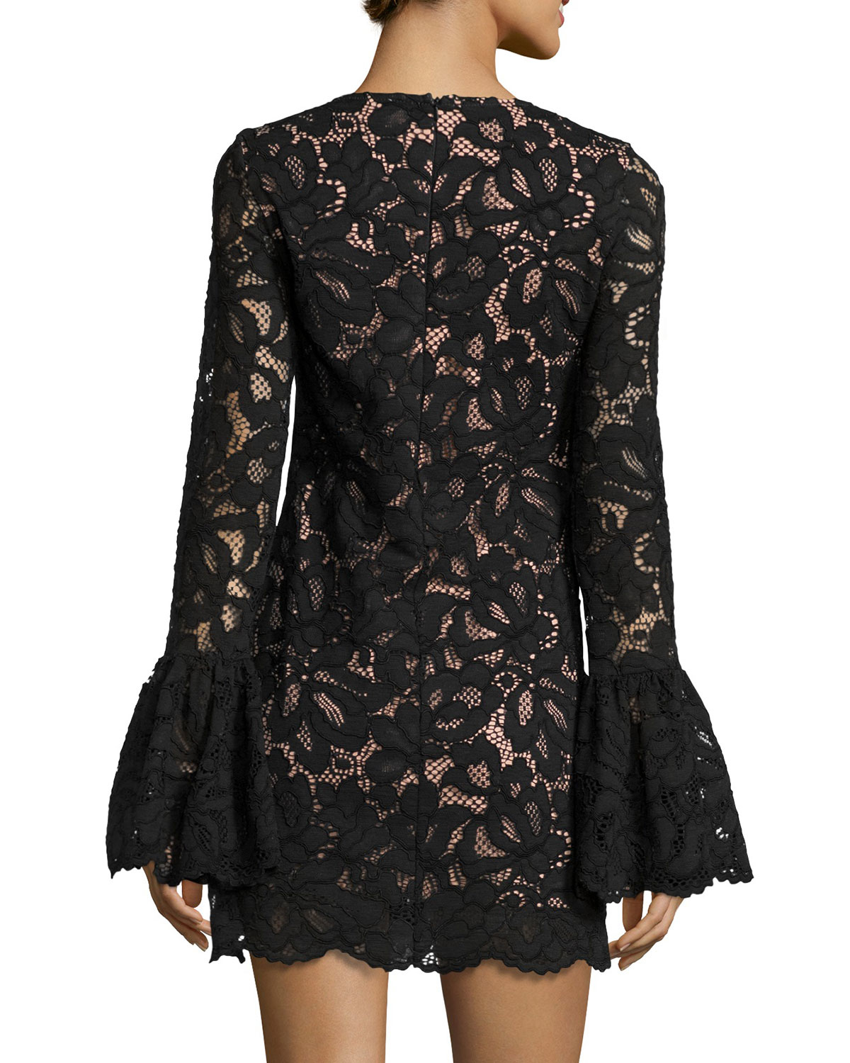 Alexis Rustam Lace Mini Dress in Black | Lyst