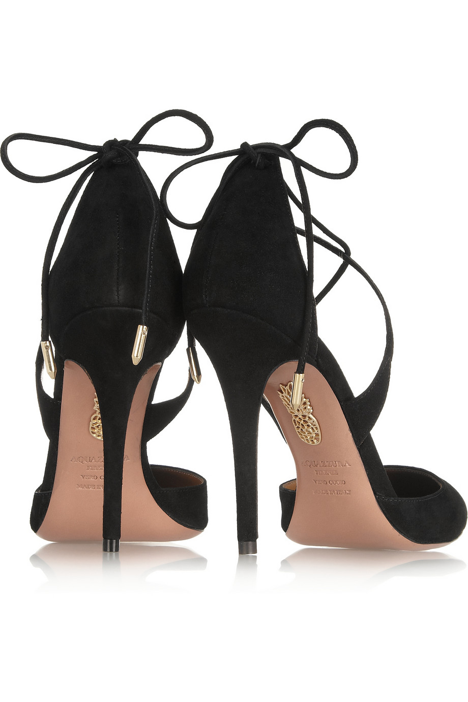 aquazzura matilde suede pumps