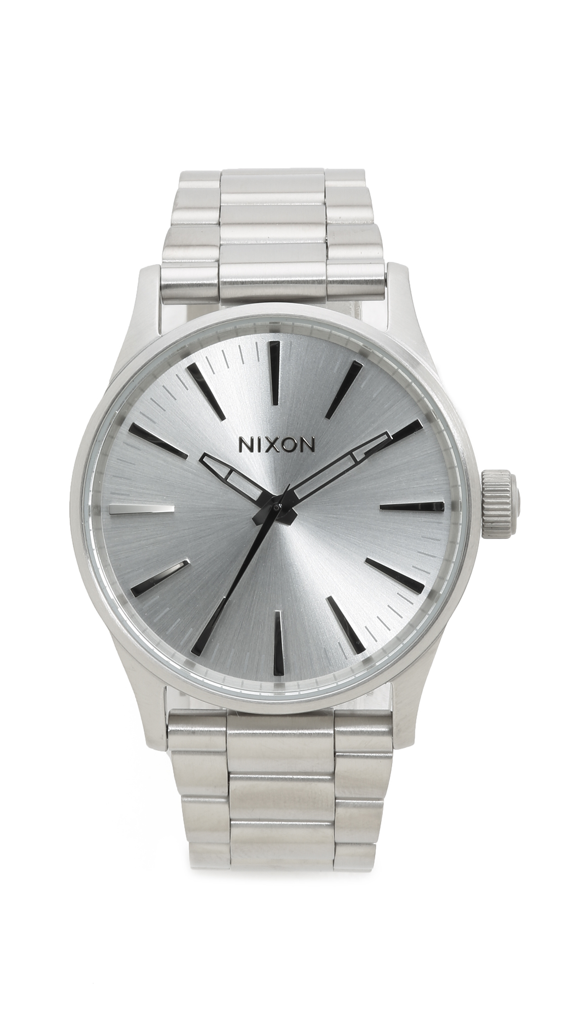 nixon sentry chrono silver